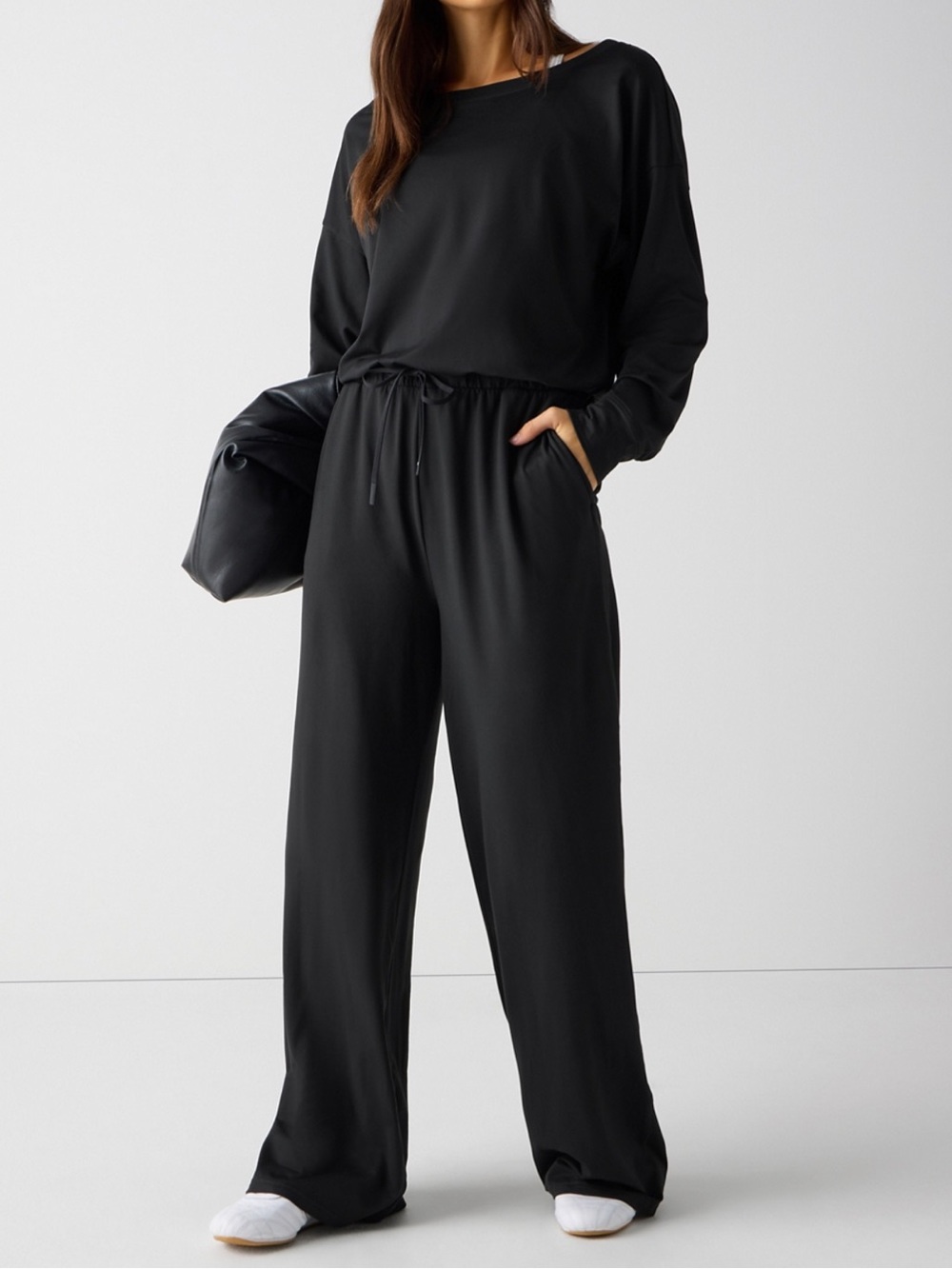 Fabletics | Cloud Jersey Off the Shoulder Onesie